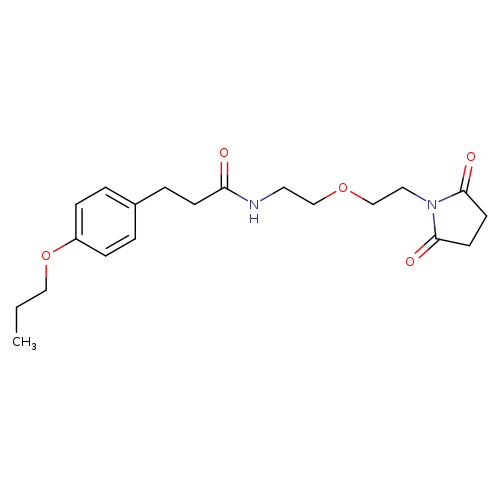 N-{2-[2-(2,5-dioxopyrrolidin-1-yl)ethoxy]ethyl}-3-(4-propoxyphenyl)propanamide