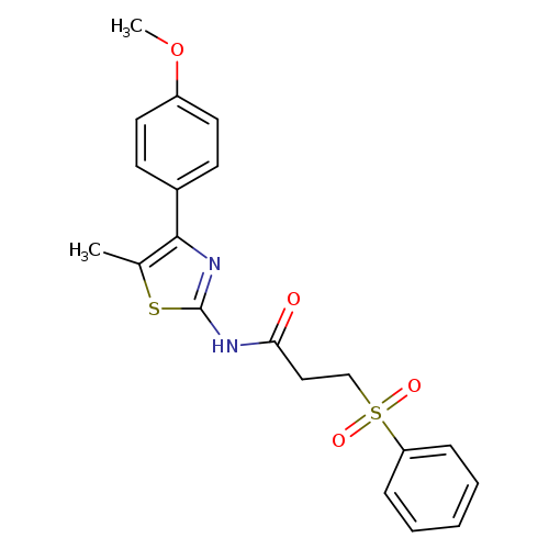 3-(benzenesulfonyl)-N-[4-(4-methoxyphenyl)-5-methyl-1,3-thiazol-2-yl]propanamide