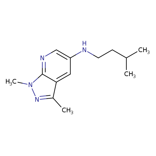 1,3-dimethyl-N-(3-methylbutyl)-1H-pyrazolo[3,4-b]pyridin-5-amine