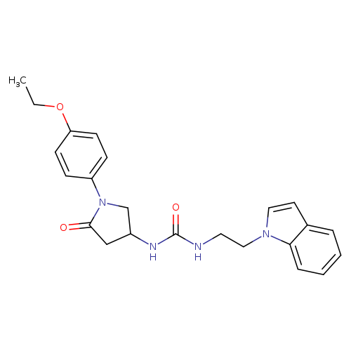3-[1-(4-ethoxyphenyl)-5-oxopyrrolidin-3-yl]-1-[2-(1H-indol-1-yl)ethyl]urea