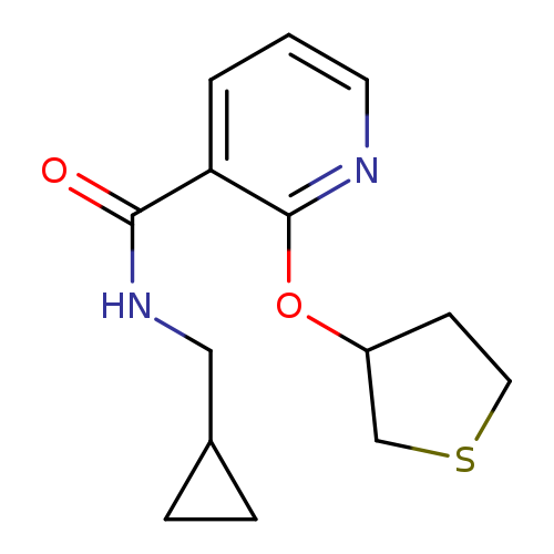 N-(cyclopropylmethyl)-2-(thiolan-3-yloxy)pyridine-3-carboxamide