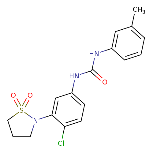3-[4-chloro-3-(1,1-dioxo-1lambda6,2-thiazolidin-2-yl)phenyl]-1-(3-methylphenyl)urea