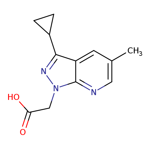 2-(3-Cyclopropyl-5-methyl-1H-pyrazolo[3,4-b]pyridin-1-yl)acetic acid