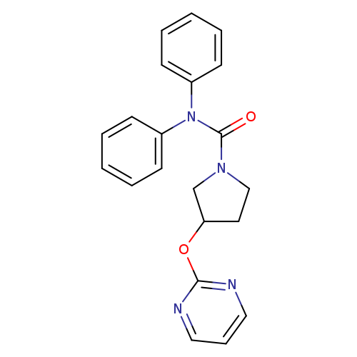 N,N-diphenyl-3-(pyrimidin-2-yloxy)pyrrolidine-1-carboxamide