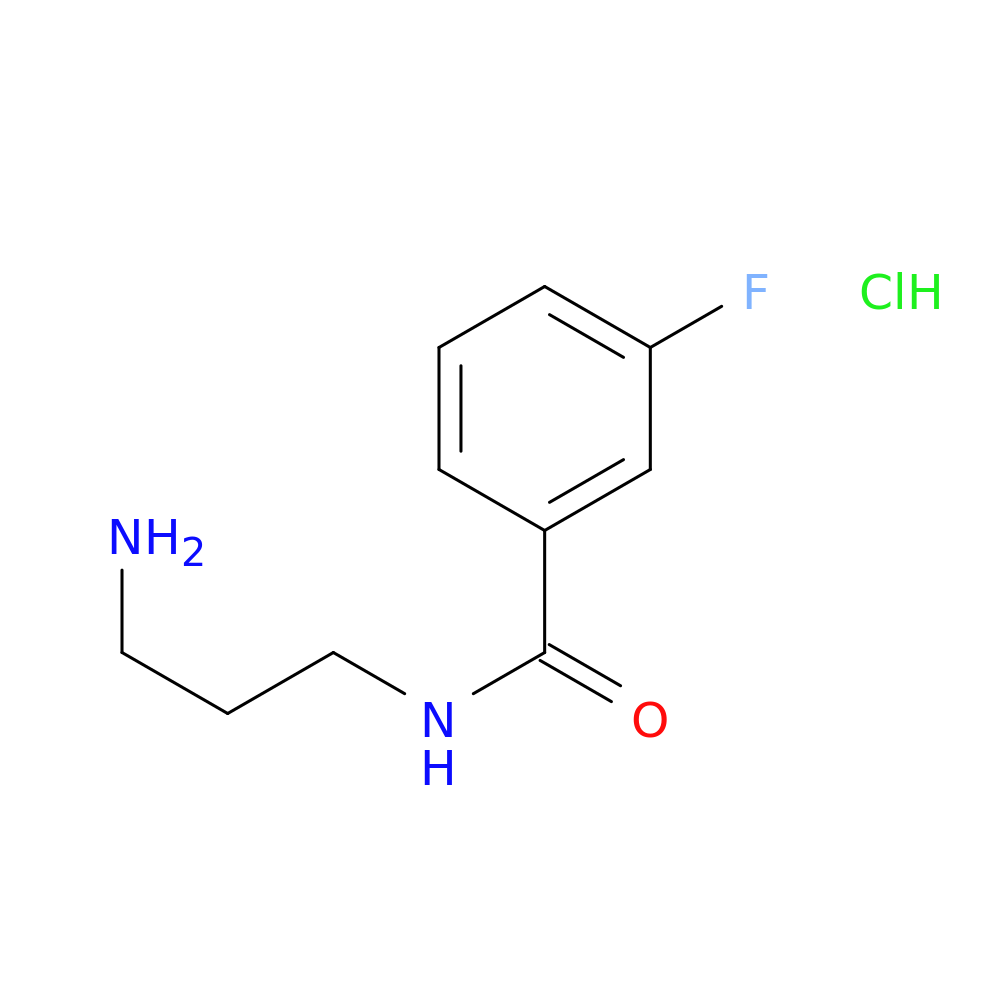 N-(3-aminopropyl)-3-fluorobenzamide hydrochloride