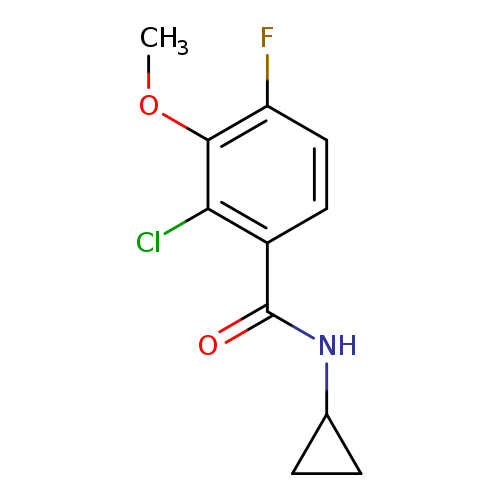 2-Chloro-N-cyclopropyl-4-fluoro-3-methoxybenzamide