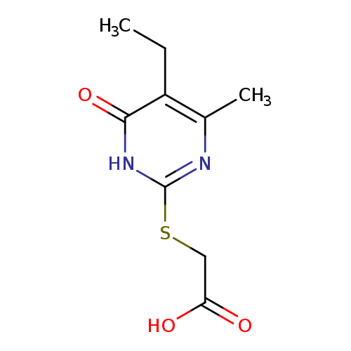 [(5-Ethyl-4-methyl-6-oxo-1,6-dihydropyrimidin-2-yl)thio]acetic acid