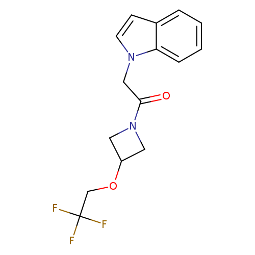 2-(1H-indol-1-yl)-1-[3-(2,2,2-trifluoroethoxy)azetidin-1-yl]ethan-1-one