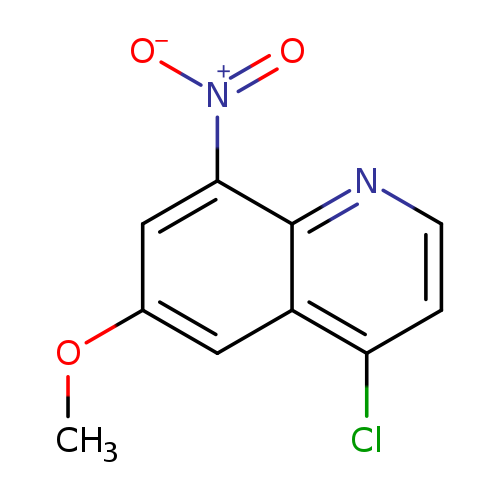 Quinoline, 4-chloro-6-methoxy-8-nitro-