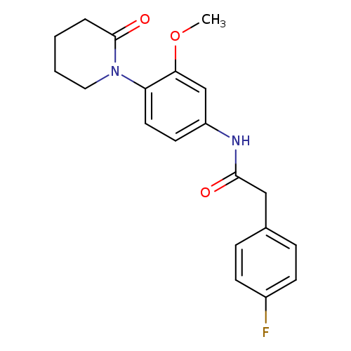 2-(4-fluorophenyl)-N-[3-methoxy-4-(2-oxopiperidin-1-yl)phenyl]acetamide