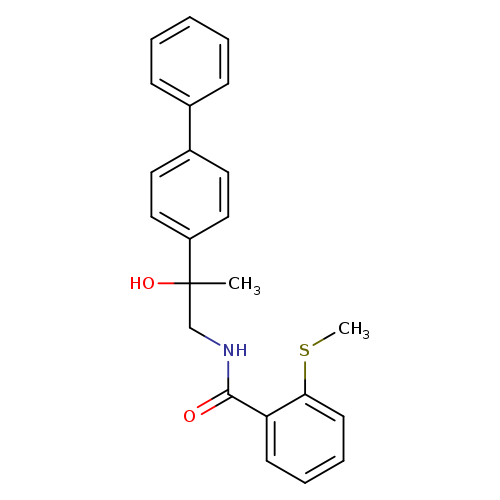 N-(2-{[1,1'-biphenyl]-4-yl}-2-hydroxypropyl)-2-(methylsulfanyl)benzamide