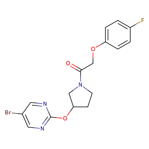1-{3-[(5-bromopyrimidin-2-yl)oxy]pyrrolidin-1-yl}-2-(4-fluorophenoxy)ethan-1-one
