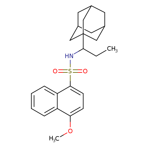 N-[1-(adamantan-1-yl)propyl]-4-methoxynaphthalene-1-sulfonamide