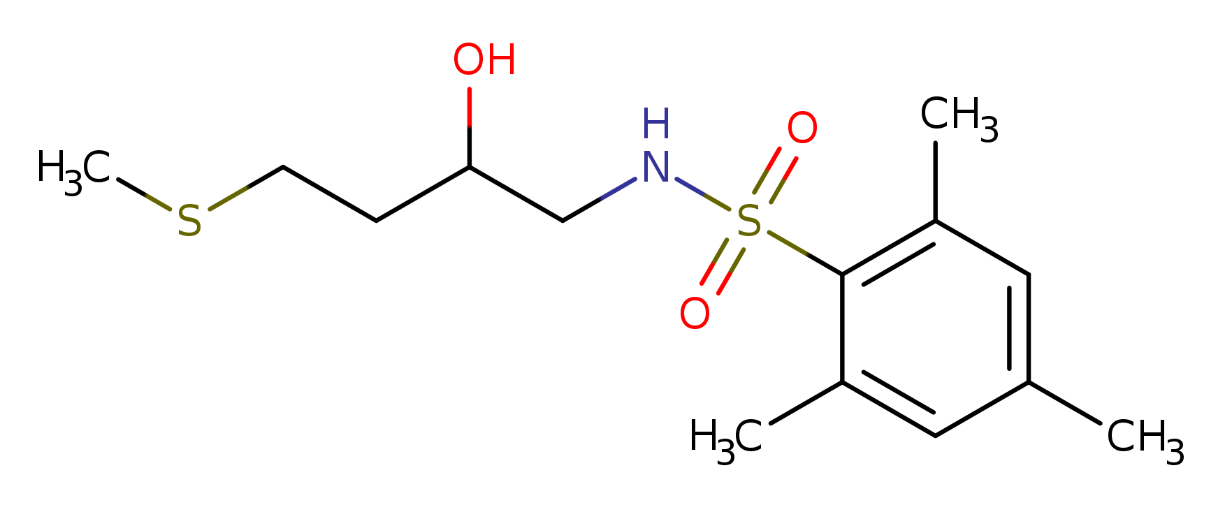 N-[2-hydroxy-4-(methylsulfanyl)butyl]-2,4,6-trimethylbenzene-1-sulfonamide