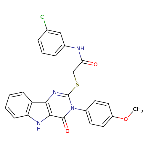 N-(3-chlorophenyl)-2-{[3-(4-methoxyphenyl)-4-oxo-3H,4H,5H-pyrimido[5,4-b]indol-2-yl]sulfanyl}acetamide