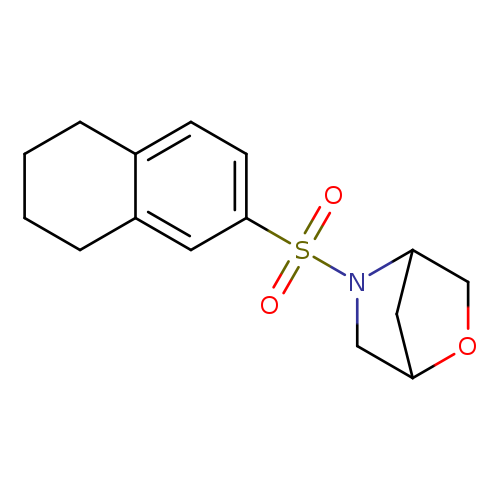 5-(5,6,7,8-tetrahydronaphthalene-2-sulfonyl)-2-oxa-5-azabicyclo[2.2.1]heptane