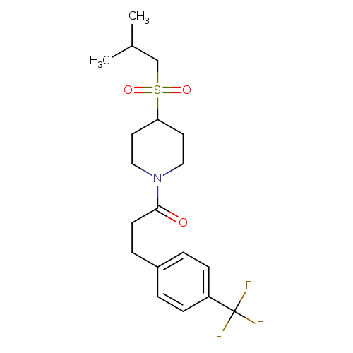 1-[4-(2-methylpropanesulfonyl)piperidin-1-yl]-3-[4-(trifluoromethyl)phenyl]propan-1-one