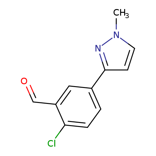 2-chloro-5-(1-methyl-1H-pyrazol-3-yl)benzaldehyde