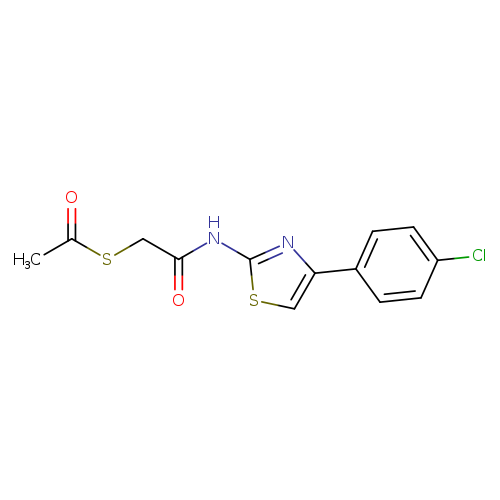 2-(acetylsulfanyl)-N-[4-(4-chlorophenyl)-1,3-thiazol-2-yl]acetamide
