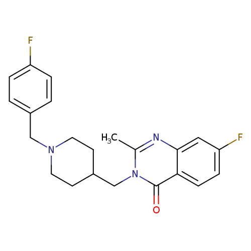 7-fluoro-3-({1-[(4-fluorophenyl)methyl]piperidin-4-yl}methyl)-2-methyl-3,4-dihydroquinazolin-4-one