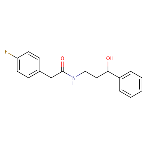 2-(4-fluorophenyl)-N-(3-hydroxy-3-phenylpropyl)acetamide