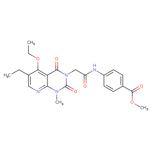 methyl 4-(2-{5-ethoxy-6-ethyl-1-methyl-2,4-dioxo-1H,2H,3H,4H-pyrido[2,3-d]pyrimidin-3-yl}acetamido)benzoate