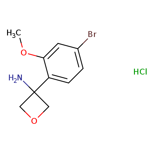 3-(4-bromo-2-methoxyphenyl)oxetan-3-amine hydrochloride