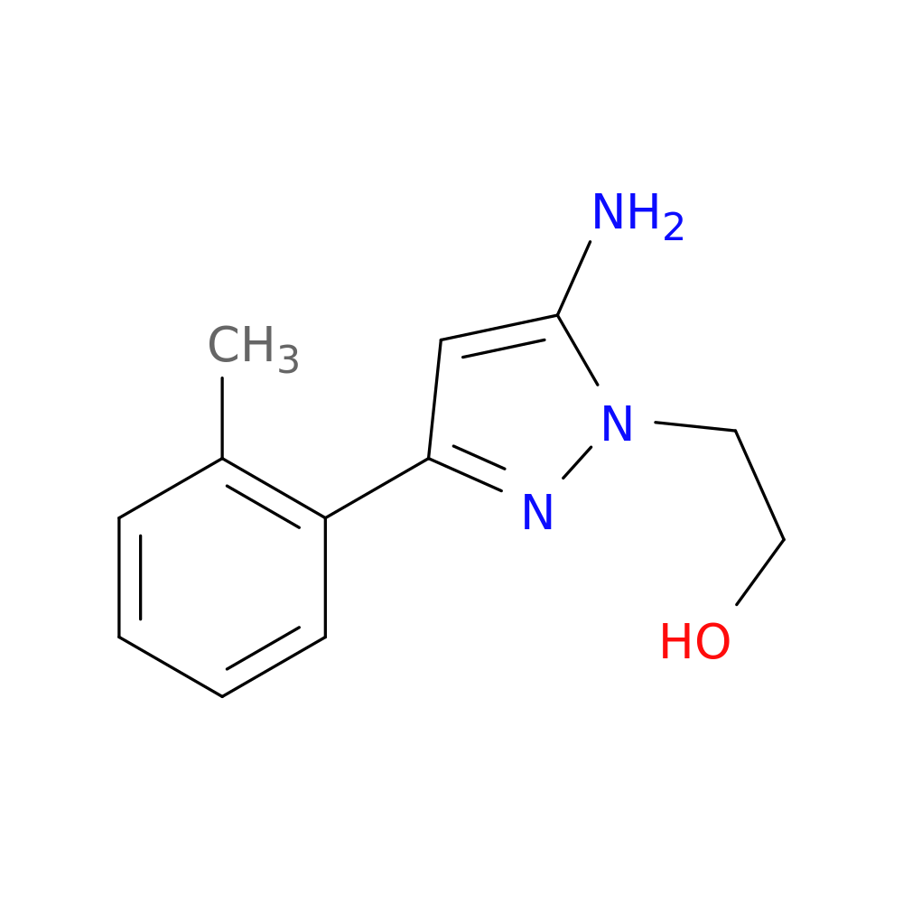 2-[5-amino-3-(2-methylphenyl)-1H-pyrazol-1-yl]ethan-1-ol