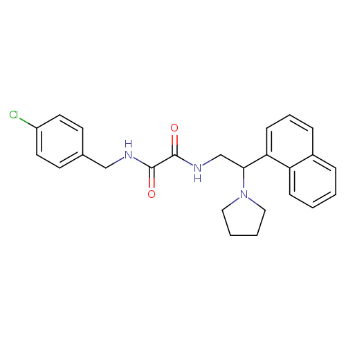 N'-[(4-chlorophenyl)methyl]-N-[2-(naphthalen-1-yl)-2-(pyrrolidin-1-yl)ethyl]ethanediamide