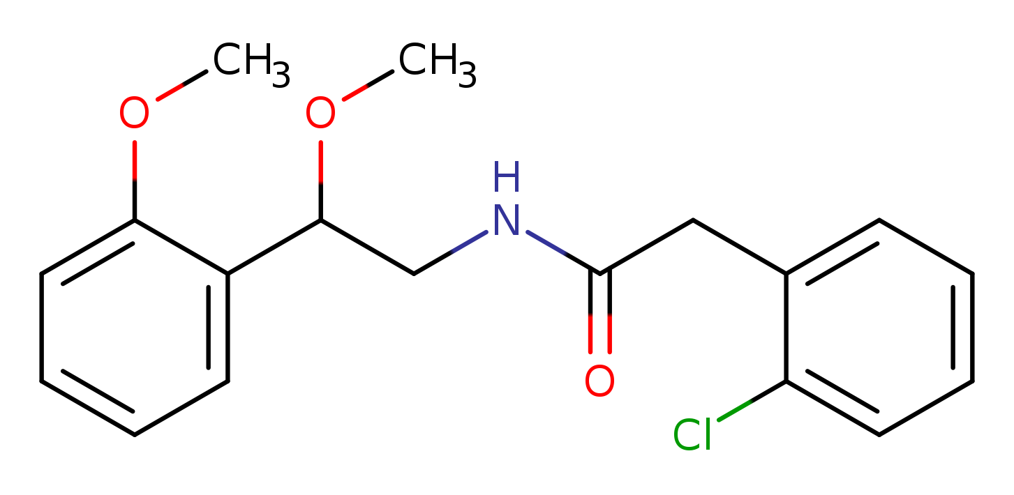 2-(2-chlorophenyl)-N-[2-methoxy-2-(2-methoxyphenyl)ethyl]acetamide