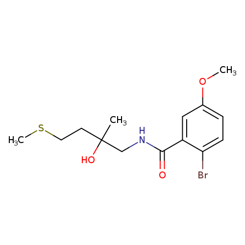 2-bromo-N-[2-hydroxy-2-methyl-4-(methylsulfanyl)butyl]-5-methoxybenzamide