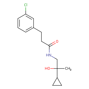 3-(3-chlorophenyl)-N-(2-cyclopropyl-2-hydroxypropyl)propanamide
