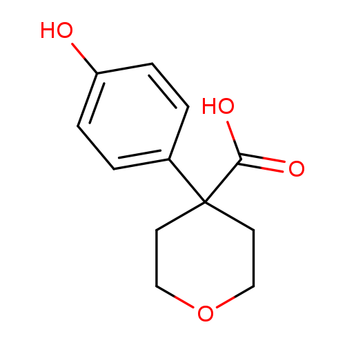 4-(4-hydroxyphenyl)oxane-4-carboxylic acid