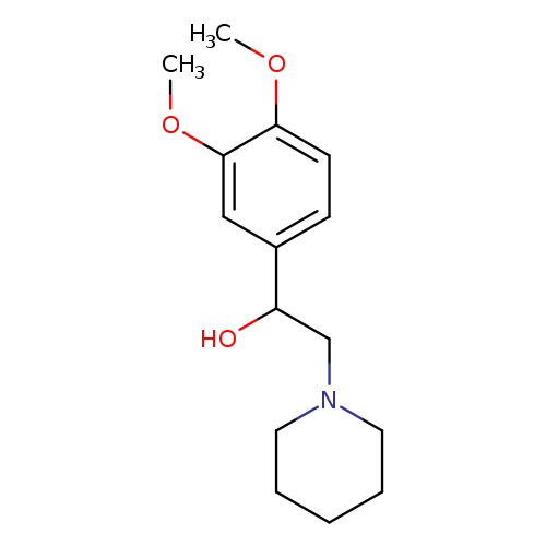 1-(3,4-dimethoxyphenyl)-2-(piperidin-1-yl)ethan-1-ol