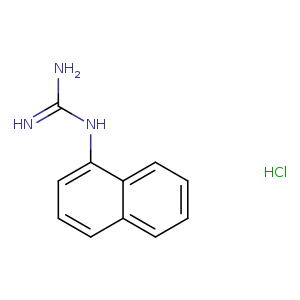 Guanidine, 1-naphthalenyl-, monohydrochloride