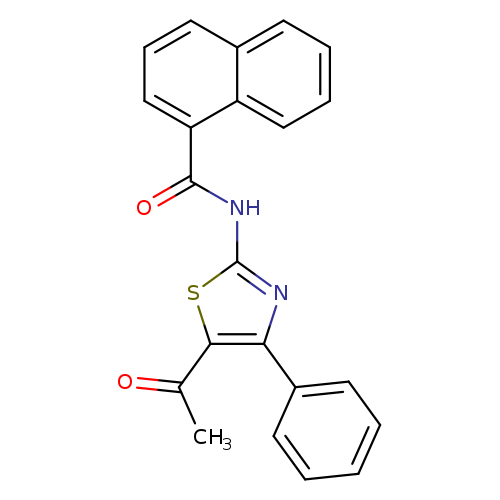 N-(5-acetyl-4-phenyl-1,3-thiazol-2-yl)naphthalene-1-carboxamide
