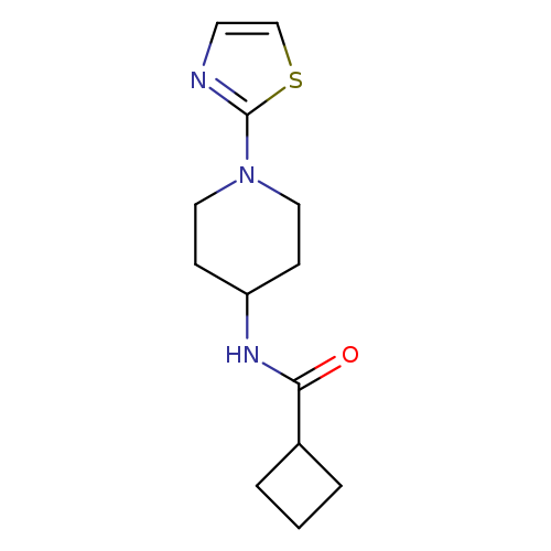 N-[1-(1,3-thiazol-2-yl)piperidin-4-yl]cyclobutanecarboxamide