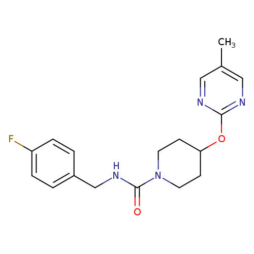 N-[(4-fluorophenyl)methyl]-4-[(5-methylpyrimidin-2-yl)oxy]piperidine-1-carboxamide