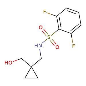 2,6-difluoro-N-{[1-(hydroxymethyl)cyclopropyl]methyl}benzene-1-sulfonamide