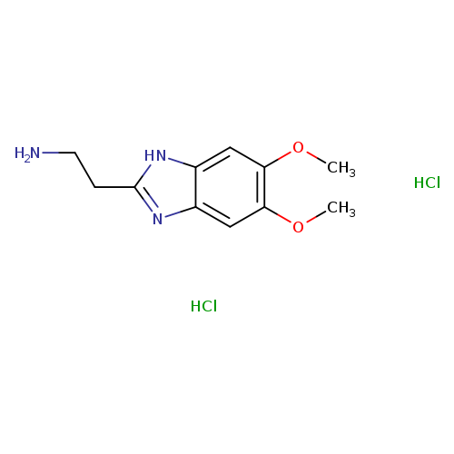 2-(5,6-dimethoxy-1H-1,3-benzodiazol-2-yl)ethan-1-aminedihydrochloride