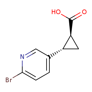 (1S,2S)-Rel-2-(6-bromopyridin-3-yl)cyclopropane-1-carboxylic acid