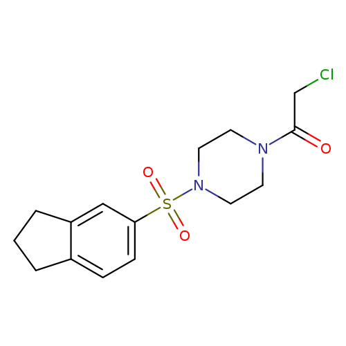 2-chloro-1-[4-(2,3-dihydro-1H-indene-5-sulfonyl)piperazin-1-yl]ethan-1-one