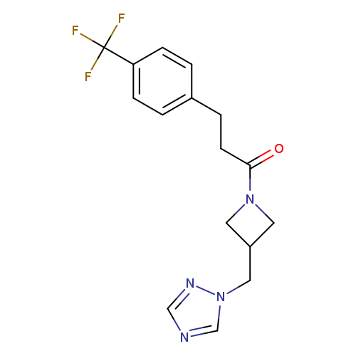 1-{3-[(1H-1,2,4-triazol-1-yl)methyl]azetidin-1-yl}-3-[4-(trifluoromethyl)phenyl]propan-1-one