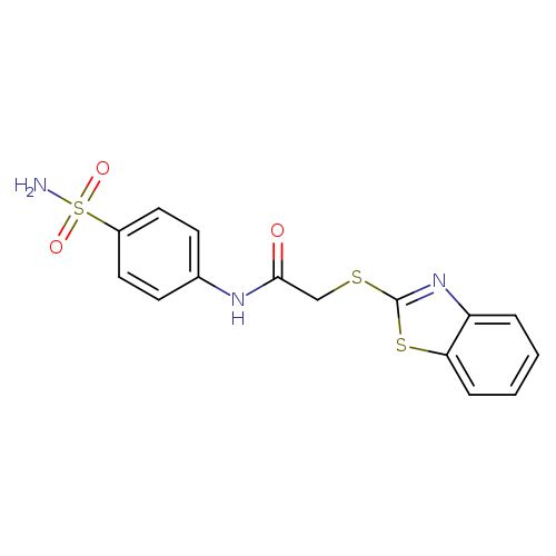 2-(1,3-benzothiazol-2-ylsulfanyl)-N-(4-sulfamoylphenyl)acetamide