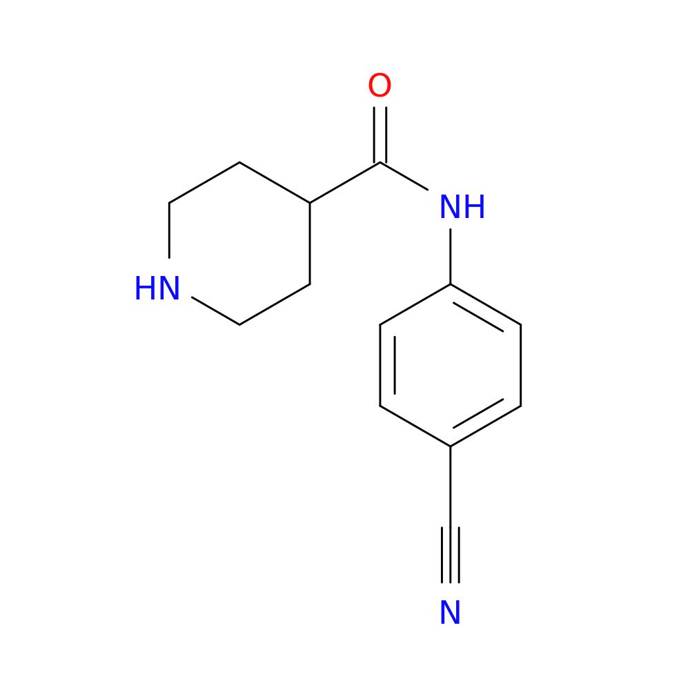 N-(4-cyanophenyl)piperidine-4-carboxamide