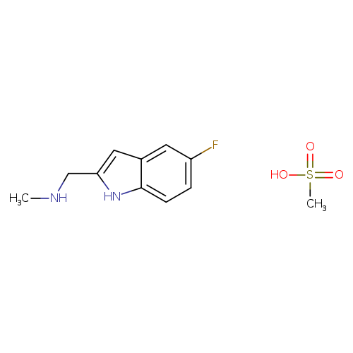 [(5-fluoro-1H-indol-2-yl)methyl]methylamine methanesulfonate