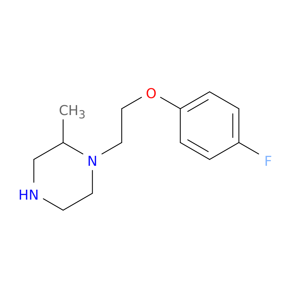 1-[2-(4-fluorophenoxy)ethyl]-2-methylpiperazine