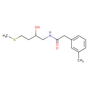 N-[2-hydroxy-4-(methylsulfanyl)butyl]-2-(3-methylphenyl)acetamide