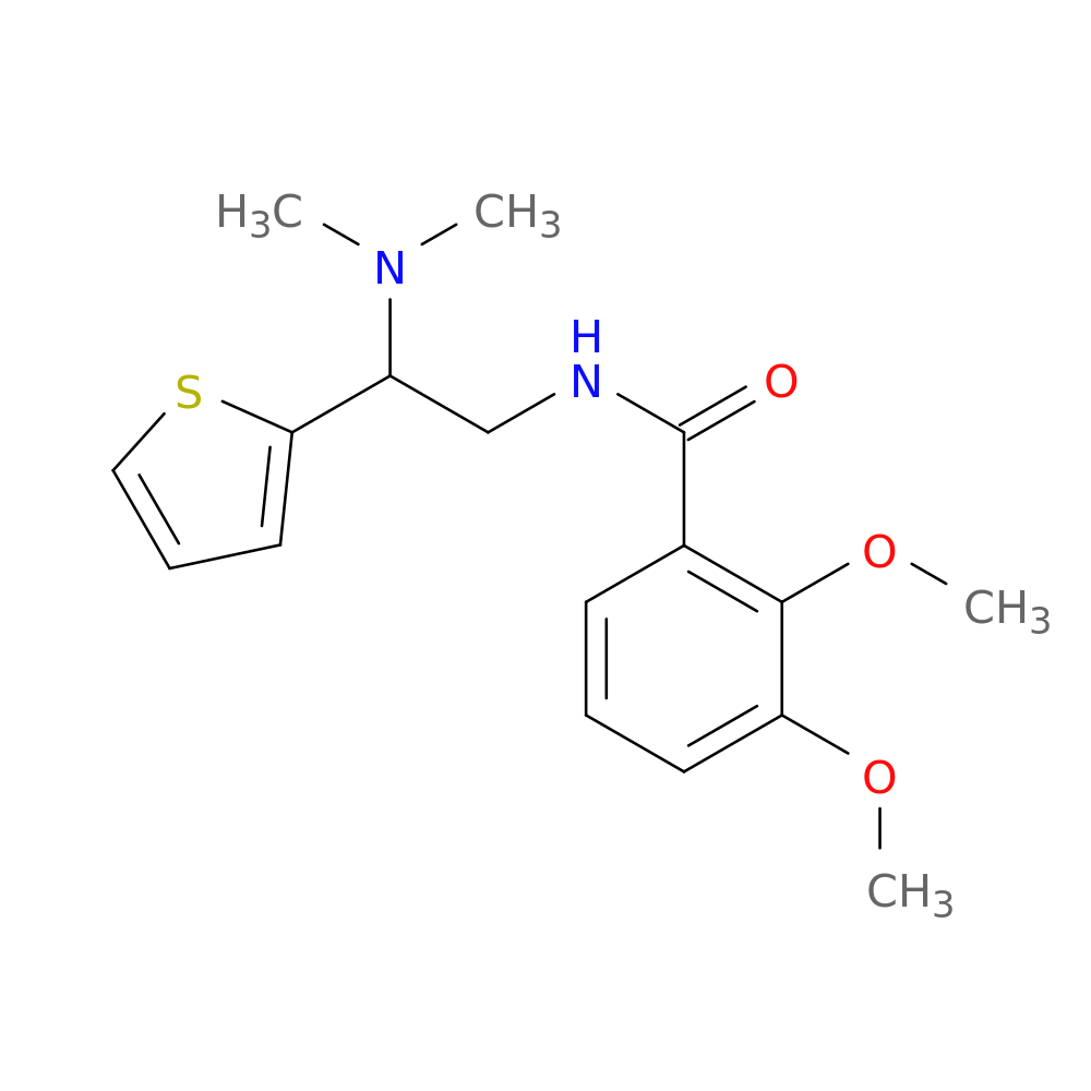 N-[2-(dimethylamino)-2-(thiophen-2-yl)ethyl]-2,3-dimethoxybenzamide
