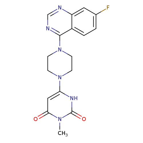 6-[4-(7-fluoroquinazolin-4-yl)piperazin-1-yl]-3-methyl-1,2,3,4-tetrahydropyrimidine-2,4-dione